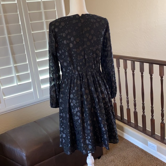 🆕J. Crew A-Line Dress with Metallic Dots - Picture 9 of 14
